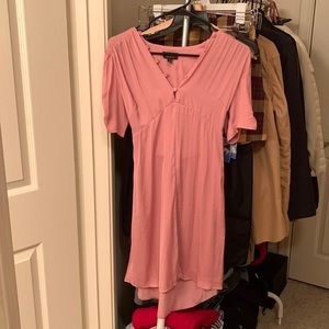 Topshop pink tree dress